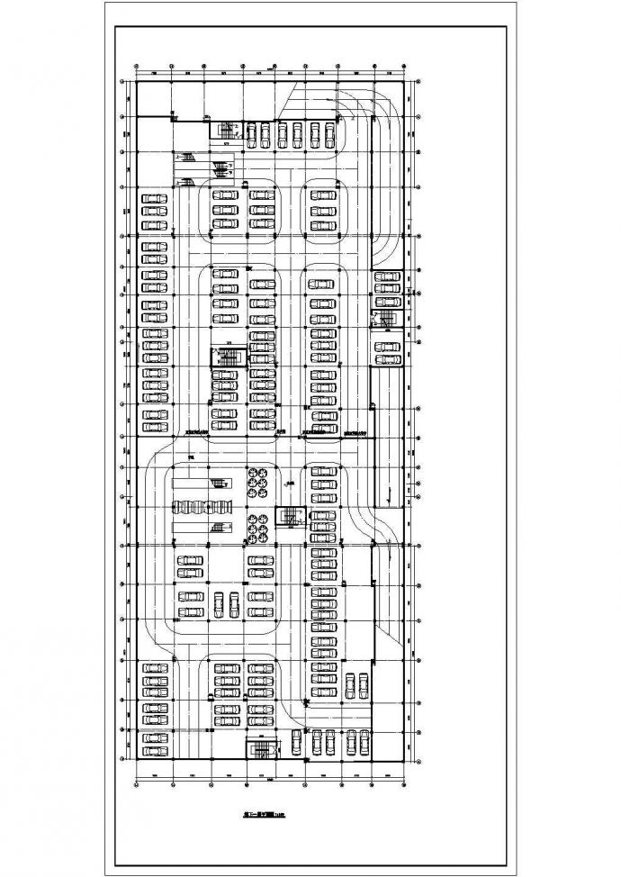 某商场及地下停车场建筑设计图（共9张）_图1