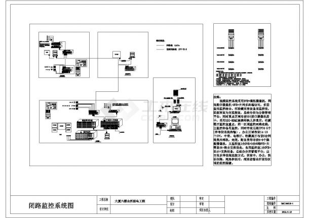 [上海]35层办公大厦弱电智能施工图纸（含设备清单调试情况）-图二