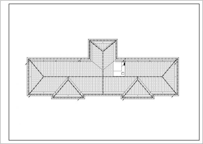 某地上五层钢筋混凝土结构办公楼电气施工图纸（三级负荷，20张图纸）_图1