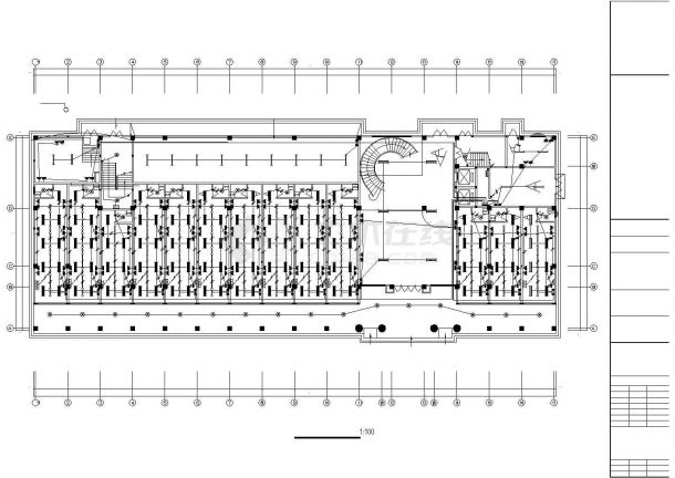 某地上八层框架结构办公楼电气施工图纸（高31米）-图二
