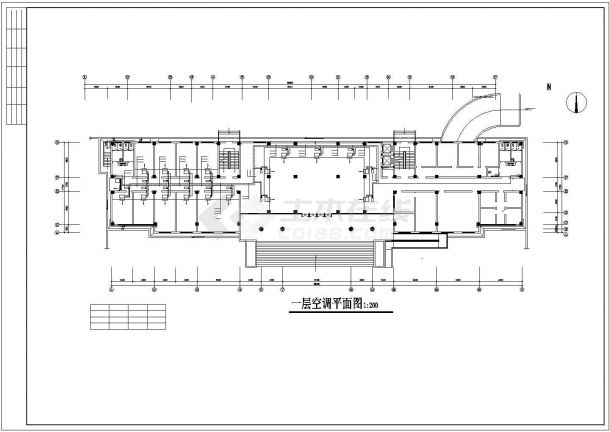 [湖南]行政办公综合楼空调系统设计施工图（水环水源热泵空调系统）-图一
