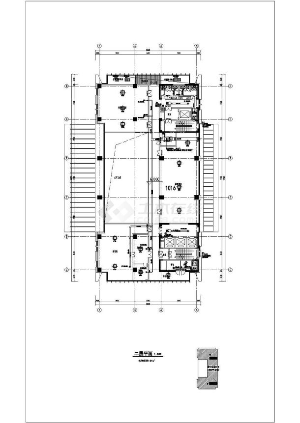 [江苏]26141㎡十四层办公建筑空调通风及防排烟系统设计施工图-图一