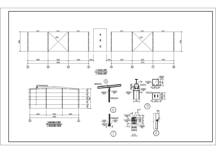 某地厂房全套的详细的钢结构设计图纸_图1
