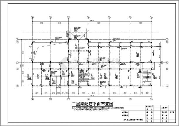 [湖南]某三层框架结构泵站增容改造工程副厂房施工图-图一