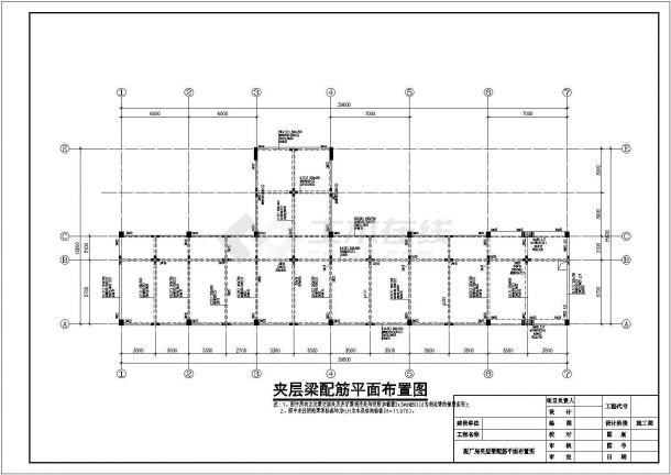 [湖南]某三层框架结构泵站增容改造工程副厂房施工图-图二