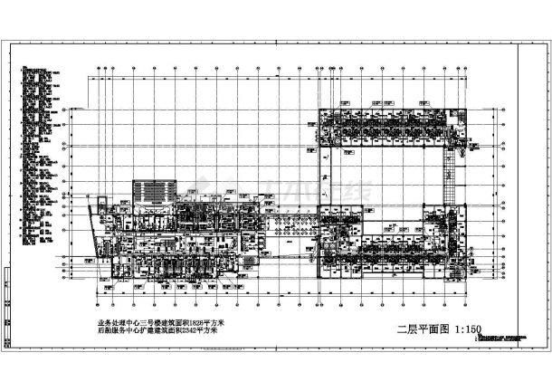 [上海]20039㎡五层公共办公建筑空调通风防排烟系统设计施工图（含燃气设计）-图二