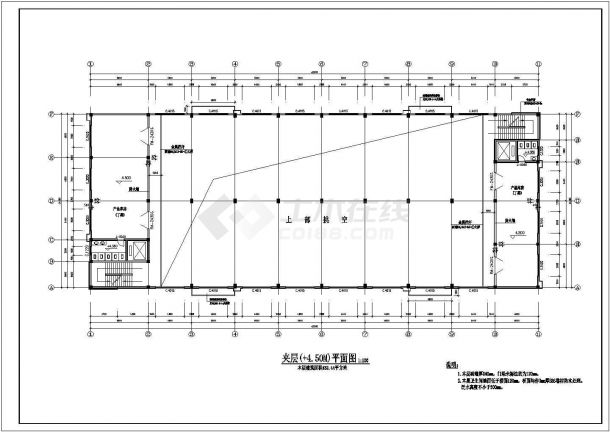 某钢结构办公楼科研楼建筑施工图（共24张）-图二