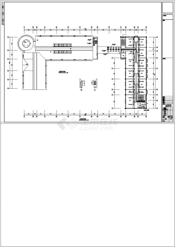 5300㎡邮政办公大楼空调系统设计施工图（风冷热泵变频多联空调系统）-图一