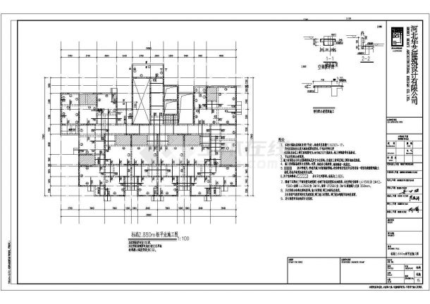 某设备齐全高层剪力墙结构建筑施工图（共22张）-图二