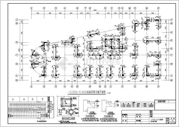 某高层住宅楼1梯6户混合结构全套施工图(共22