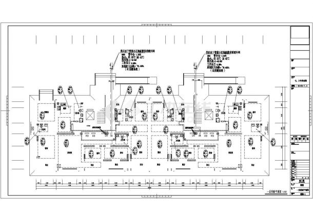 天津某2678㎡公司宿舍楼采暖施工图（7#8#，含设计说明）-图二