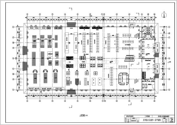 【苏州】2586平方米轻型钢结构百货超市毕业设计（含建筑、结构图）-图二