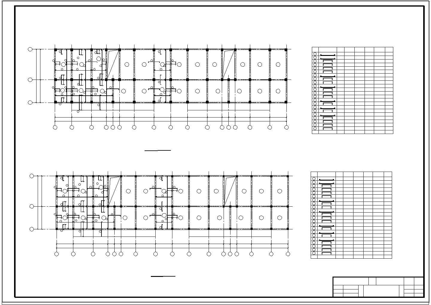 3285平方米某框架多层住宅结构毕业设计(含计算书、建筑结构设计图)