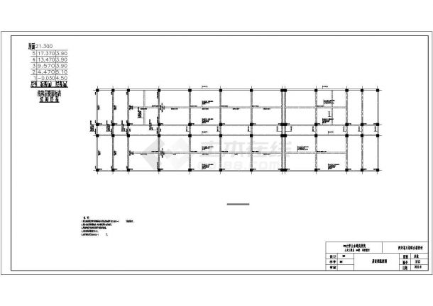 某五层框架结构综合楼毕业设计（含计算书、建施、结施图）-图二