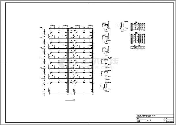 【青岛】5614㎡六层框架结构高校办公楼毕业设计（含计算书，建筑、结构图）-图一