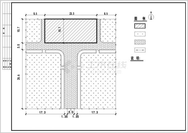 某231㎡单层管理房建筑结构施工图（高4米）-图一