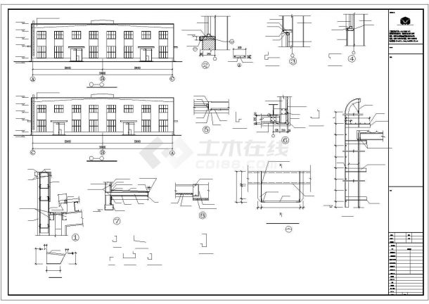 单层钢结构厂房建筑结构施工设计图纸-图一