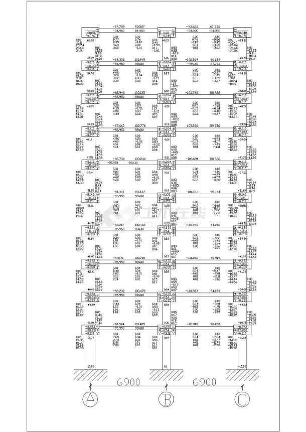某商务式公寓高层钢框架毕业设计(含计算书、结构设计图)-图一