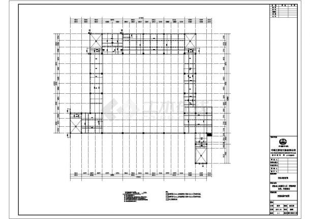 某学校四层食堂框架结构设计施工图-图二