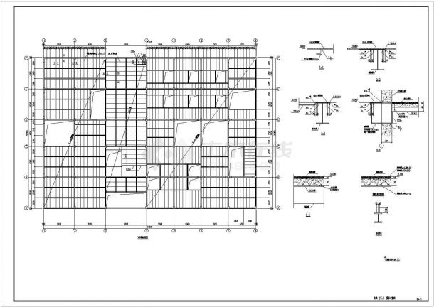 某地多层钢结构厂房建筑设计施工详图-图一