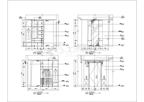 某地别墅主卧建筑节点详图（共4张）-图二