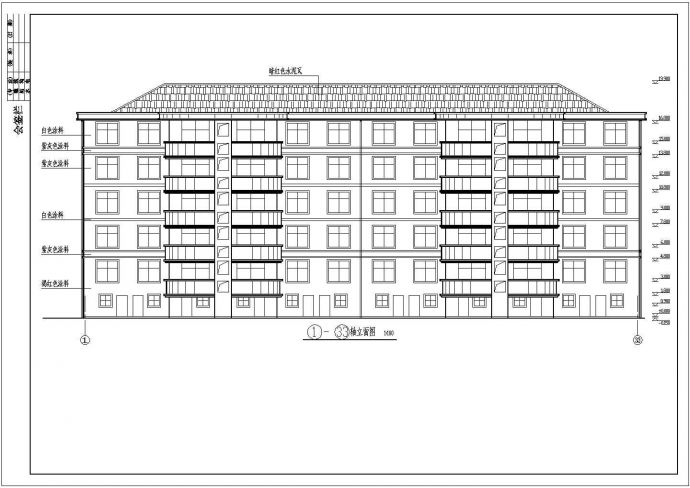 某小区五层砌体住宅楼结构施工图纸_图1