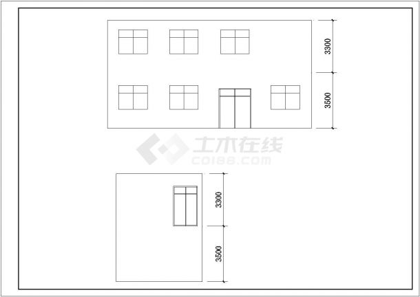 某地二层办公室混凝土结构设计施工图-图二