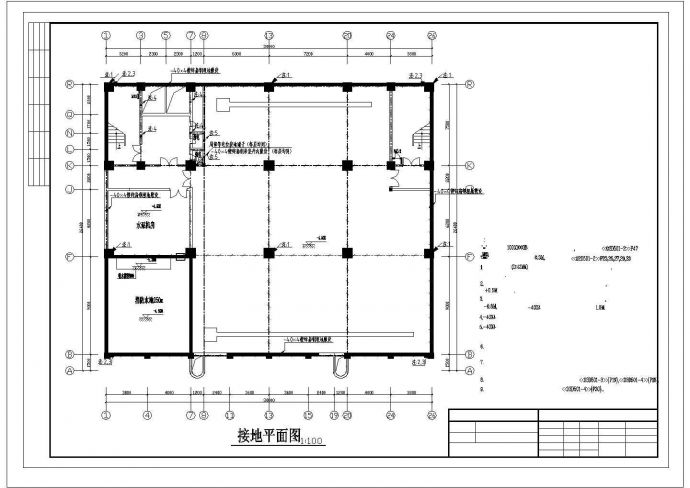 一县城高层综合楼强电系统CAD详图_图1