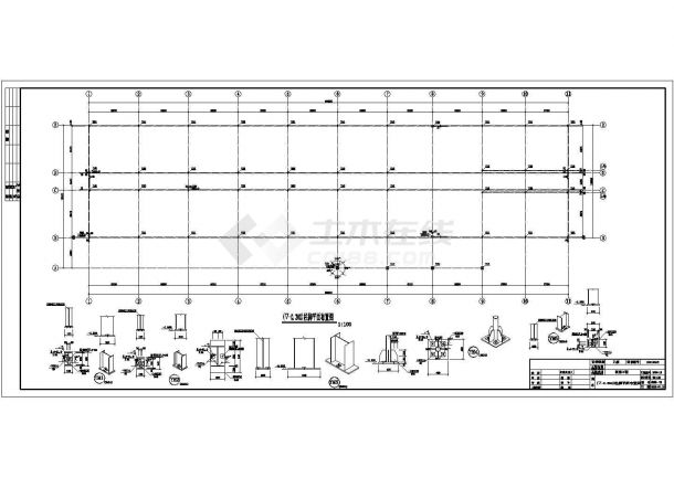 【山东】某单层客服中心钢结构板房结构设计施工图-图二