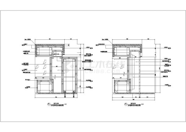 家庭水吧台装修设计节点详图（共2张）-图二