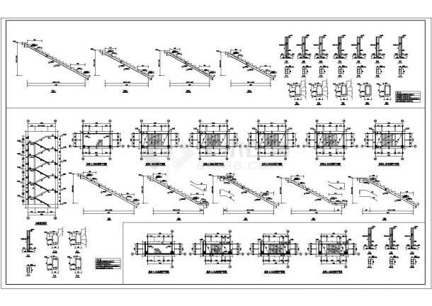 某酒店楼梯结构设计施工图（共4张）-图二
