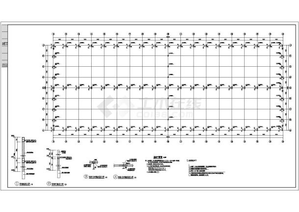 某钢结构工厂厂区施工设计图（全套）-图一