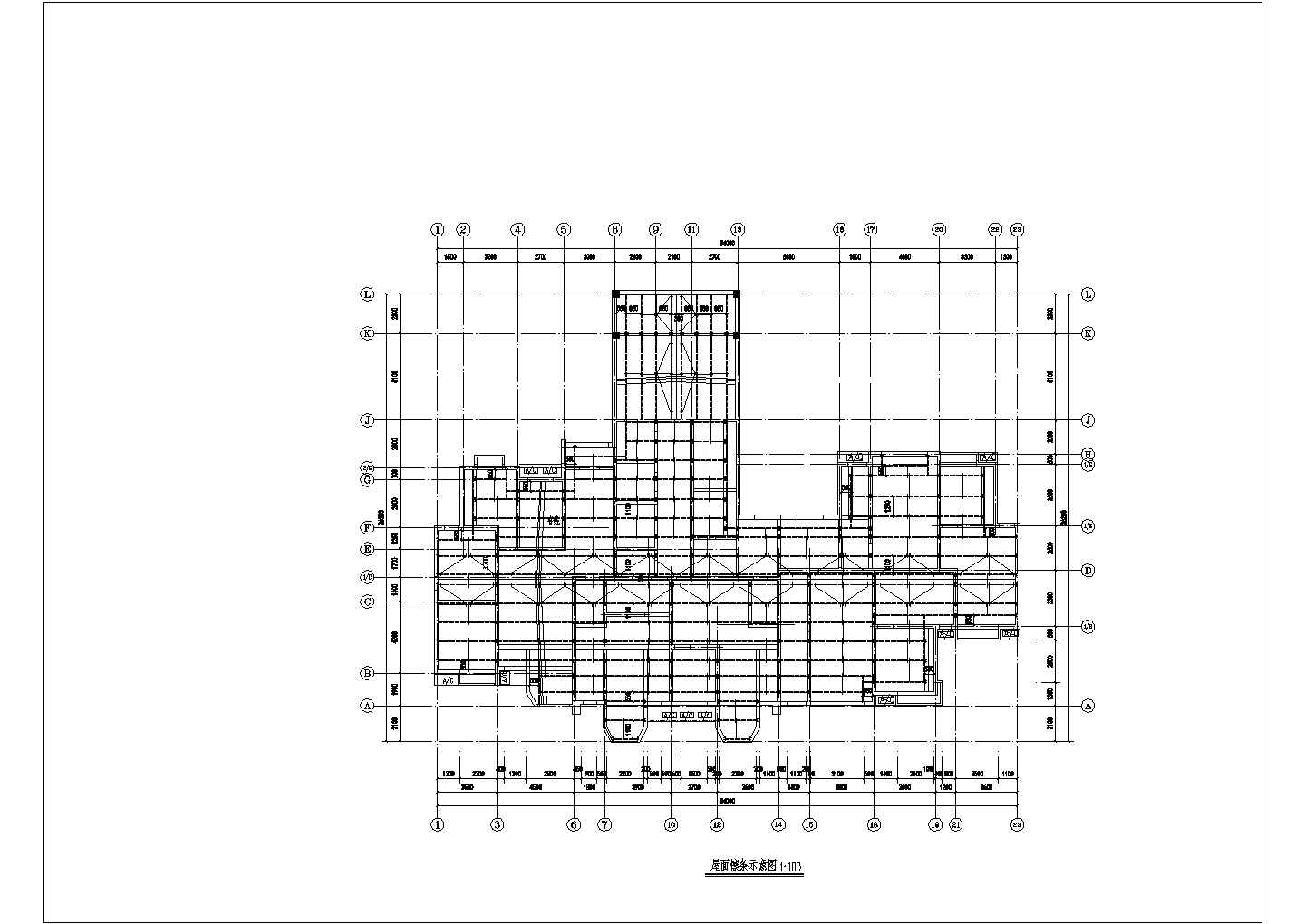 某檩条、夹芯板钢屋面结构住宅设计施工图（共13张）