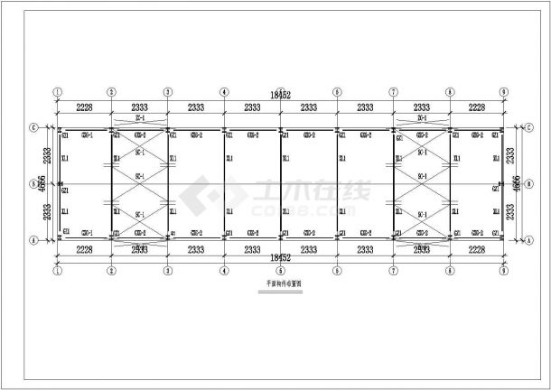 某地区钢结构设计详图（含设计说明）-图二
