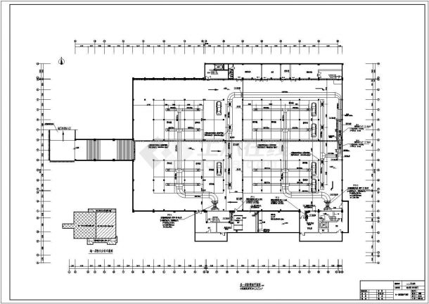 [湖南]3839.84㎡十二层某医院综合楼防排烟设计施工图-图一
