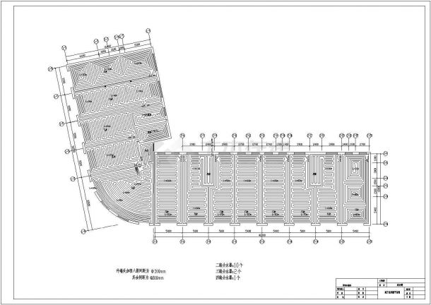 某五层综合楼地板采暖施工图纸-图一