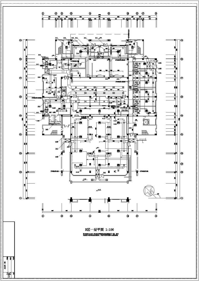 某62000㎡二十七层综合楼空调和通风防排烟设计施工图纸_图1