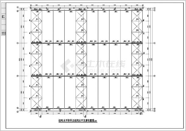 某地钢结构三跨厂房综合设计布置图纸-图二
