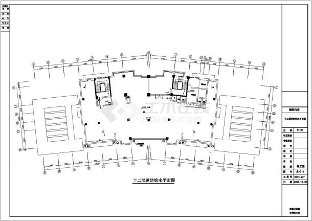 某十一层综合楼消防给水系统设计图-图二