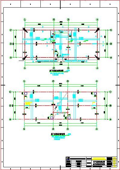 某工程民用水池结构设计施工图-图二