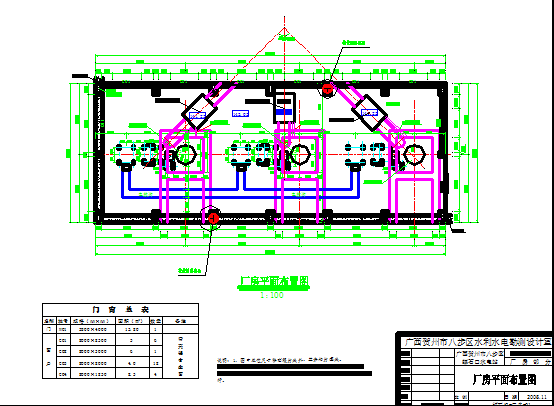 某小型螺石口水电站厂房水利施工设计图_图1