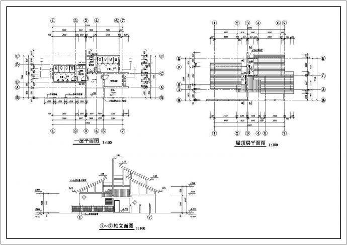 某公园公共厕所结构设计图（含说明）_图1