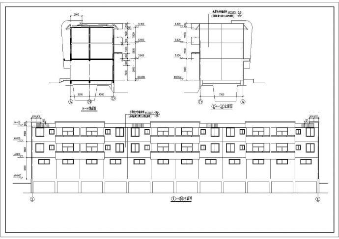三层砌体结构办公楼结构施工图（含建施、电气给排水）_图1