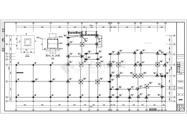 某小区六层住宅框架结构设计施工图纸-图一