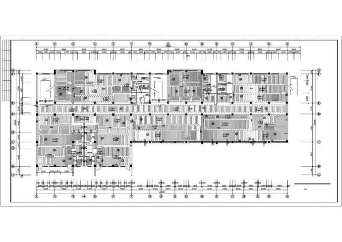 滨州某5040㎡地上四层中学综合楼地暖平面图（含设计说明）_图1