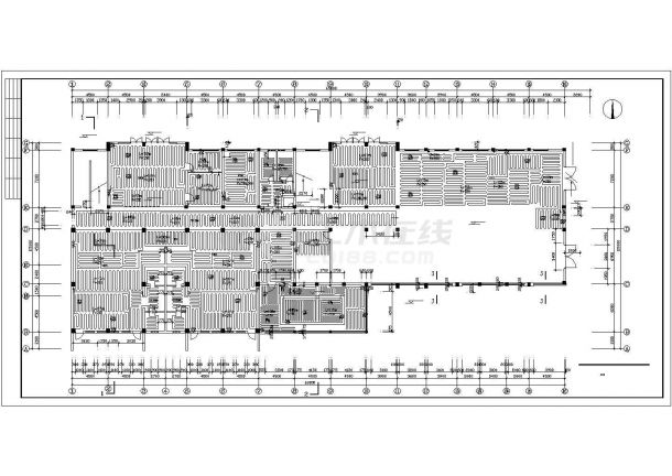 滨州某5040㎡地上四层中学综合楼地暖平面图（含设计说明）-图二