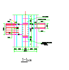 11.20标高层梁柱连接节点CAD详图_图1