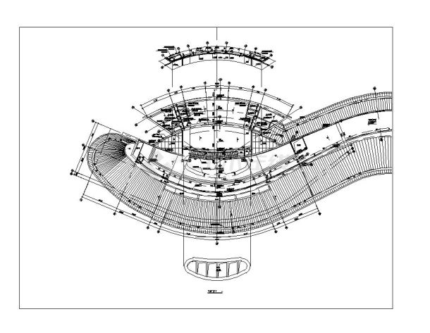 江滨景观公园两馆活动中心项目--A区建筑-图二