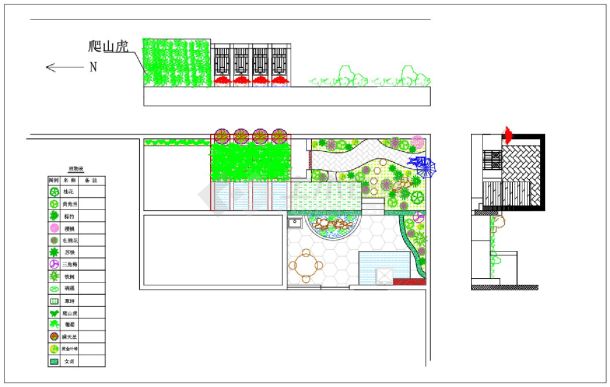 楼顶私家花园设计平面图CAD-图一