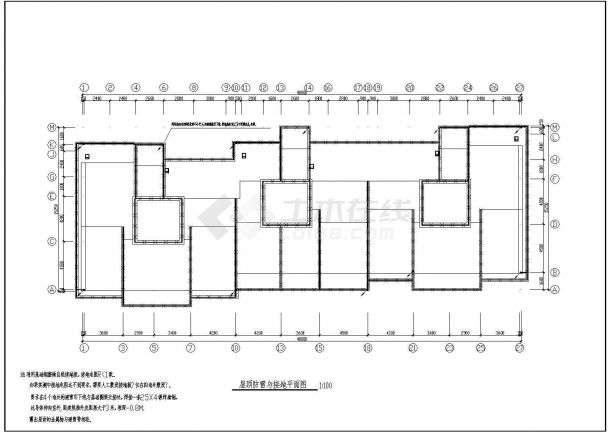 多层及高层钢筋混凝土结构住宅电气施工图纸（含人防）-图一